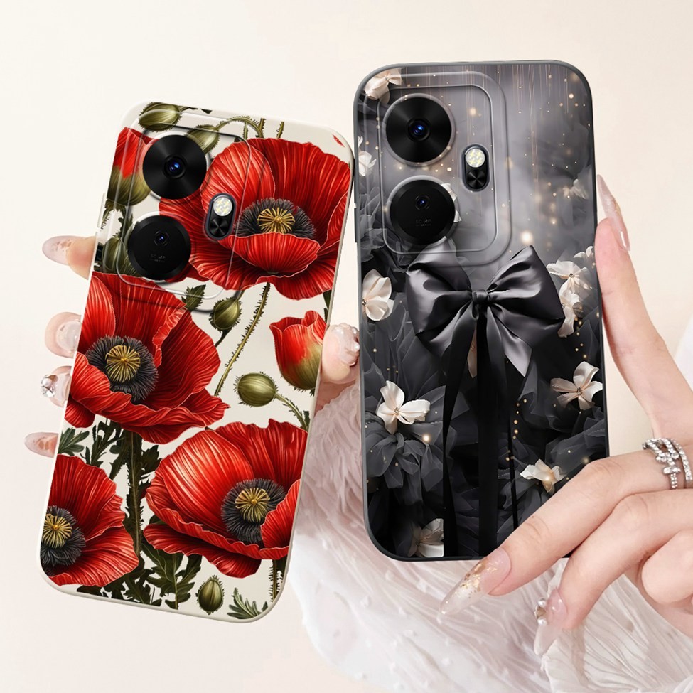 Ốp lưng ITEL P663L PL63LN ITEL P55 Plus Vỏ hoa thời trang sang trọng Kawaii Vỏ chống sốc hình mèo dễ thương