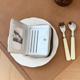 Ví nữ thời trang cao cấp Dễ thương Bifold Dây kéo Đa chức năng Hộp đựng thẻ Ví đựng tiền xu