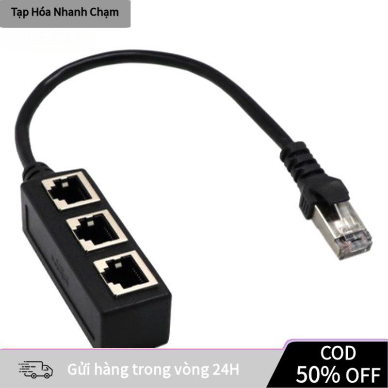 [COD]Cáp Chia Mạng Ethernet RJ45, Bộ Chia Cổng Mạng LAN Tiện Lợi Cho PC, Router, Switch