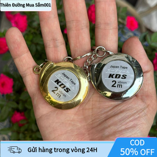 Thước Dây Thép Mini 2m Có Móc Khóa, Đẹp Mắt, Chống Va Đập, Tiện Lợi Di Chuyển, Dễ Sử Dụng, Độ Chính Xác Cao, Giá Rẻ