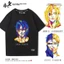 Tấn Công Titan Eren Jaeger Anime Hàng Hóa Cotton Nguyên Chất Lỏng Lẻo Lắp Nam Nữ Tay Ngắn Áo Cặp Đôi Trang Phục