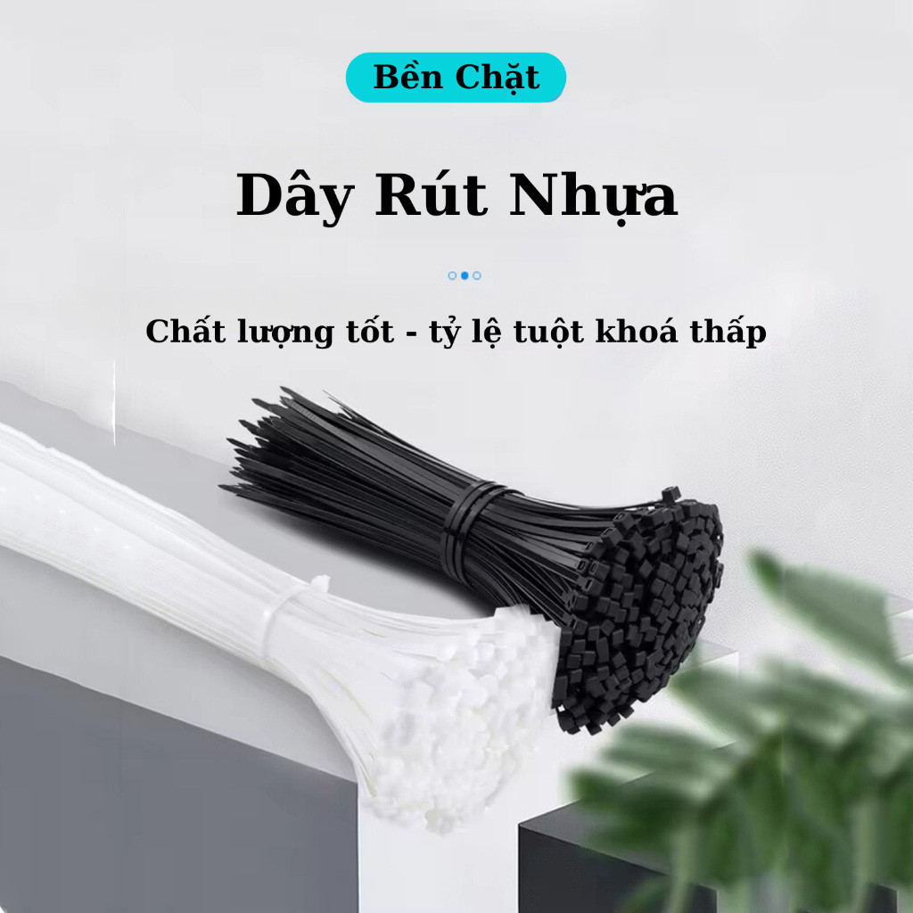 M7 Set 100c dây rút nhựa dẻo chắc, combo 100c dây thít nhựa chất lượng cao đủ size MALAN