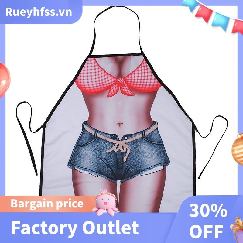 Bikini & Quần Short y Tạp Dề Nhà Bếp Ngộ nghĩnh Sáng Tạo Nấu Ăn Tạp Dề Cho Nữ Nữ Bạn Gái Quà Tặng Giáng Sinh
