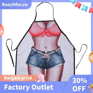 Bikini & Quần Short y Tạp Dề Nhà Bếp Ngộ nghĩnh Sáng Tạo Nấu Ăn Tạp Dề Cho Nữ Nữ Bạn Gái Quà Tặng Giáng Sinh