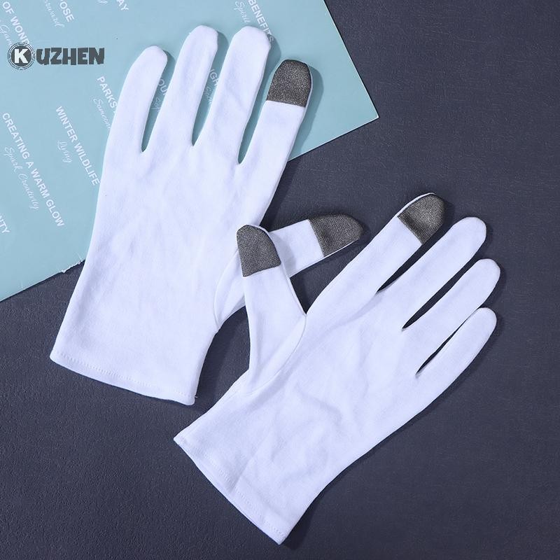 KUZHEN Găng Tay Dưỡng Ẩm Cotton Mềm Cho Khô Nứt Tay Ngủ Lotion Khóa Tẩy Tế Bào Chết HOT