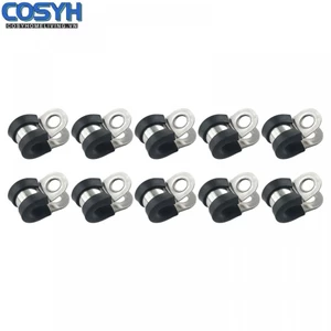 <cosyh>Rubber Lined Pipe Clamp 6mm/8mm/10mm EPDM Rubber Temperature -40 °Cto+120°C