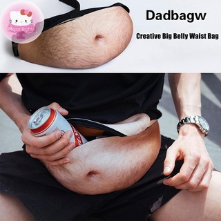 Moonlights Ngộ nghĩnh Bố Bod Tiền Thắt Lưng Túi Nam Du Lịch Màu Thịt Sáng Tạo Fanny Gói Bia Mỡ Bụng Bum Túi Thắt Lưng EN