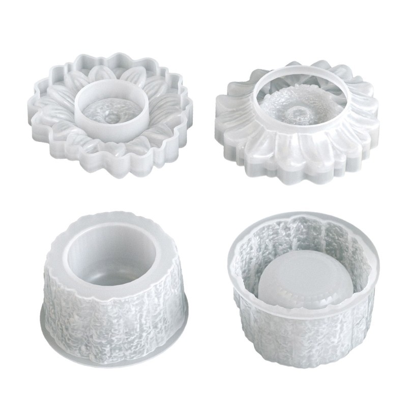 Mặt Trăng Hoa Hướng Dương Silicone Handmade - Khuôn Tạo Đồ Nhựa Trang Sức và Giá Đỡ Trang trí