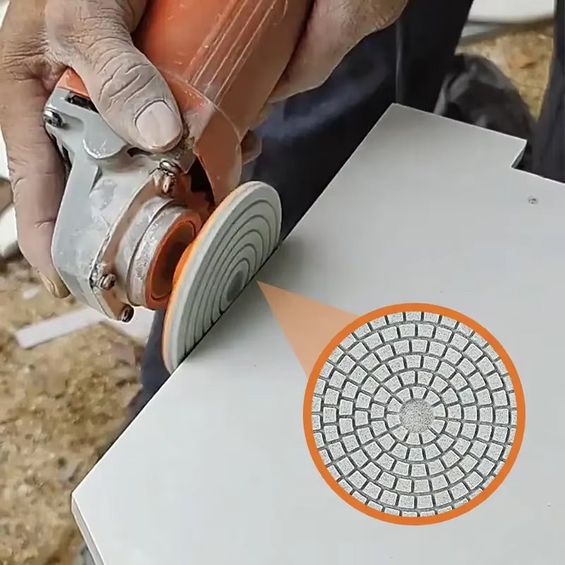 M6 Đĩa mài đĩa chà nhám đánh bóng đá hoa cương,gạch,bê tông 100mm MALAN