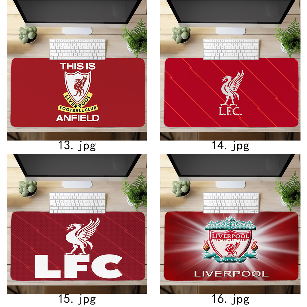 Câu lạc bộ bóng đá Liverpool Logo Mouse Pad In nghệ thuật Bàn phím máy tính Bàn phím (60x30cm / 80x40cm)