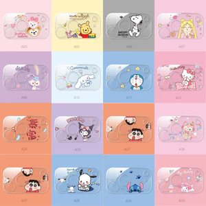 Dành Cho iPhone 17 / 17 Pro / 17 Pro Max / 16 Pro Max Phim Hoạt Hình Dễ Thương Kính Cường Lực Camera Phim Bảo Vệ Hello Kitty Kuromi Cinnamoroll Doremon Điện Thoại Bảo Vệ Camera