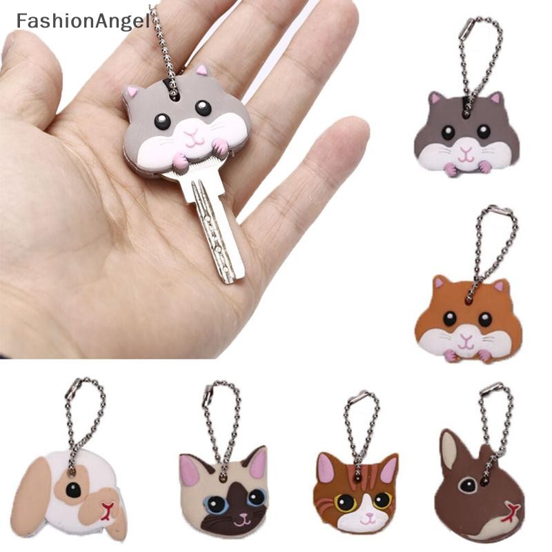 FashionAngel Silicone Vòng Chìa Khóa Hình Động Vật Đáng Yêu Móc Khóa VN