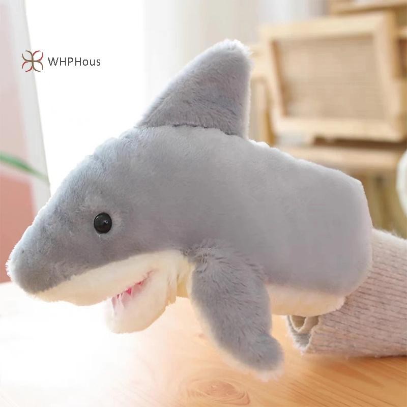 WHPHous-t Găng tay rối tay 22cm, con rối động vật, mở miệng, quà sinh nhật trẻ em