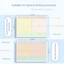 TOPTOOLCX Coil Notebook, Grid / Horizontal Lines Giấy dày B5 Notepad, Thiết kế phân vùng đơn giản Flip-up Notepad Học sinh