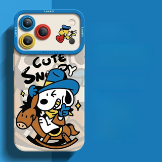 Ốp điện thoại Snoopy dễ thương thời trang cho iPhone17 / 16 / 15 / 14 / 13 / MINI / 12 / 11 / Pro MAX / X / XS / XR / 7 / 8 / 6 Vỏ bảo vệ toàn diện bằng silicon lỏng chống sốc và chống rơi