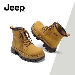 Jeep Jeep Giày Nữ Thu Đông Da Thật Chính Hãng Thời Trang Retro Merad Hiệp Sĩ Giày Bốt Chelsea Martin Giày Bốt Ngắn