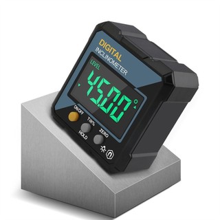 JOYFULLIFE 1 Cái Máy đo độ nghiêng kỹ thuật số, Màn hình LCD đa chức năng Công cụ tìm góc kỹ thuật số, Độ chính xác cao với thước đo Laser Thước đo mức độ góc chống nước IP54