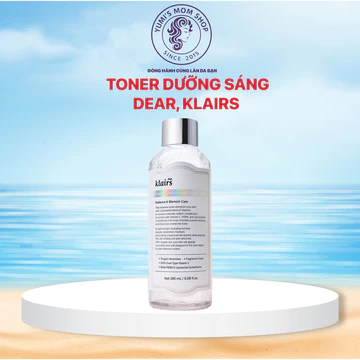 Toner Dear, Klairs trắng nước hoa hồng hỗ trợ làm sáng da Freshly Juiced Vitamin Essence Toner 180ml