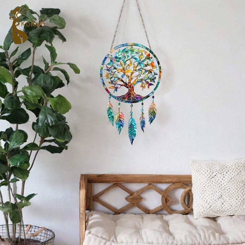 Trang trí tường Dreamcatcher, Trang trí Dream Catcher, Mảng thủ công sáng tạo 2d