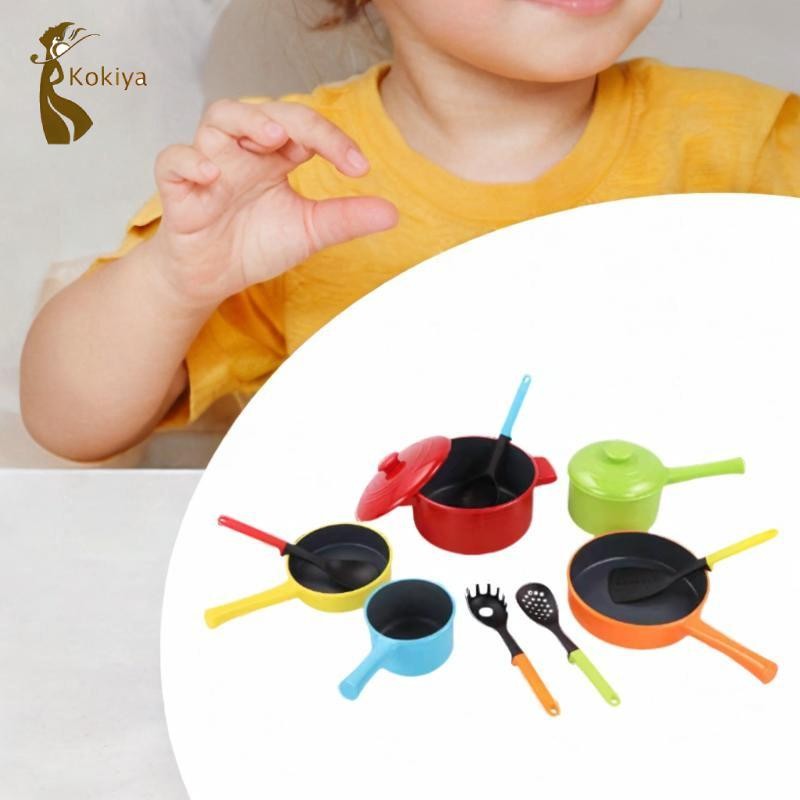 Bộ đồ chơi nấu ăn 10 món cho trẻ em Bộ đồ chơi nhập vai nhà bếp kèm phụ kiện