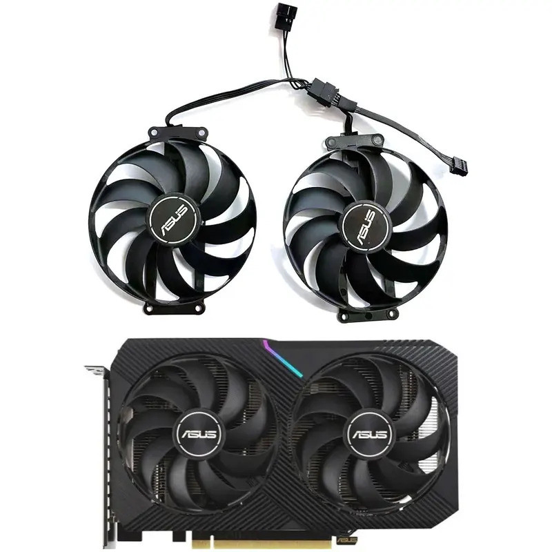 Thương hiệu newCF9010U12S T129215Quạt GPU SU 6PIN RTX3060TI cho ASUS RTX 3060ti 3060 3050 RX6500xt 6400 làm mát card đồ họa