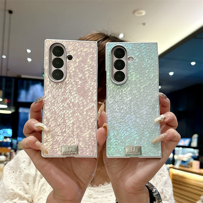 Ốp điện thoại họa tiết dệt Gradient cho Samsung Galaxy Z Fold 7 Fold 6 Fold 5 Fold 4 Z Fold 7 6 5 4 3 Ốp lưng bảo vệ