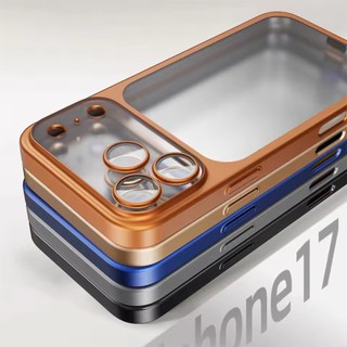 [JLK] Ốp Điện Thoại Mờ Trong Suốt Mờ Chính Hãng Sang Trọng Cho iPhone 17Pro 17 Pro Max Bảo Vệ Ống Kính Khung Màu Trơn Chống Sốc