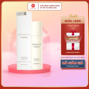 [Mẫu mới] Nước hoa hồng cao cấp Dr.Pepti Centella Toner EX dưỡng ẩm da căng bóng Hàn Quốc 180ml