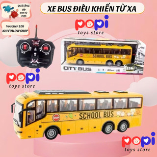 Đồ Chơi Xe Buýt Mini – Xe Bus Điều Khiển Từ Xa, Mô Hình Thú Vị Cho Bé - POPITOYS