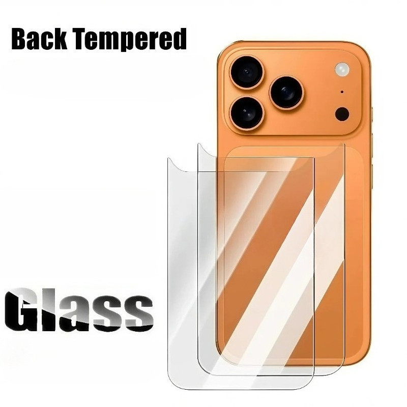 Bảo Vệ Màn Hình Cho iPhone 17 16 16e 15 Plus Pro Max HD Kính Cường Lực Trong Suốt Điện Thoại Mặt Trước + Mặt Sau Bảo Vệ Cho iPhone 14 13 12 Pro Max Plus Phim Thủy Tinh Mini