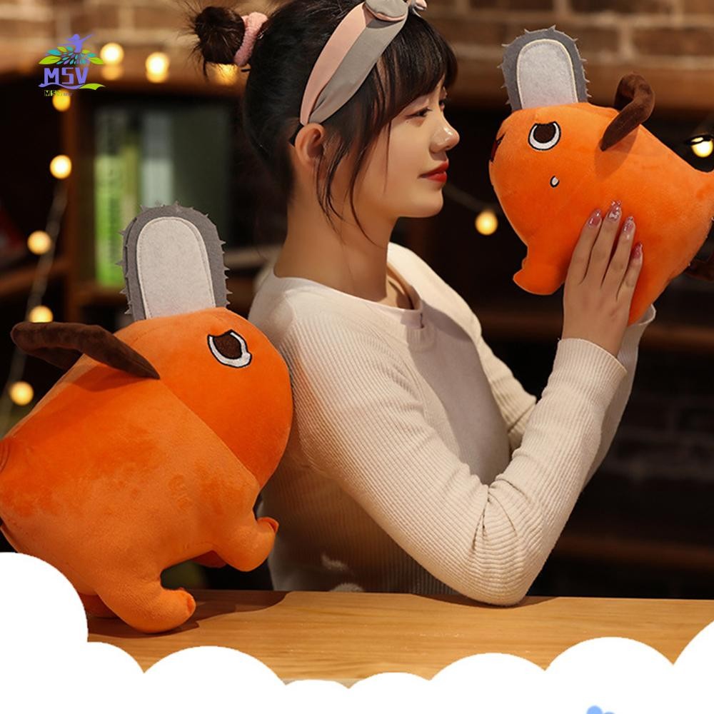 Cưa Xích Người Pochita Sang Trọng Búp Bê Mềm Mại Thoải Mái Thân Thiện Với Da Nhồi Bông Mặt Dây Chuyền Cho Túi Đeo Ngang Móc Khóa Mặt Dây Chuyền