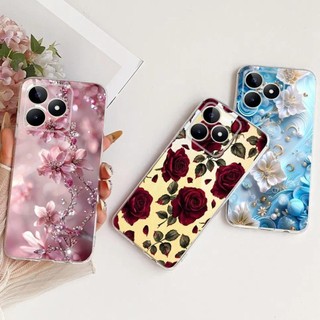 Dành Cho Realme C51 C51s C53 C60 / Realme Note 60 Ốp Điện Thoại Nhiều Màu Sắc Hoa Butterflu Nữ Tính Vỏ Silicon Mềm Trong Suốt
