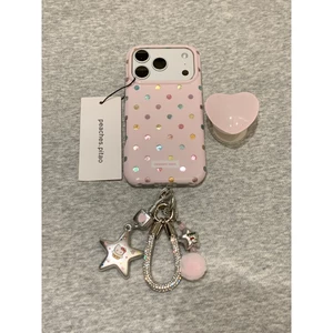 Màu sắc chấm bi tình yêu phù hợp cho vỏ điện thoại di động iPhone17, Apple 16promax mới 15pro dành cho nữ 13 vỏ bảo vệ 14 17promax 16pro 14promax 15promax