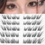 Lông mi giả mắt cáo Không có cụm keo 8-14mm Chiều dài hỗn hợp C Curl Khối lượng tự nhiên