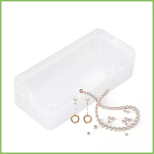 Hộp trong suốt để lưu trữ Thùng đựng hình chữ nhật có nắp nắp đậy Đồ dùng văn phòng cho ngăn kéo Tủ quần áo gelhvn
