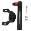 Máy bơm xe đạp mini cầm tay AWNGD, Máy bơm mini đi xe đạp mini hợp kim nhôm, Chiều dài 12,8cm di động Van tích hợp kiểu Pháp của Mỹ Xe đạp nhỏ Bơm xe đạp xe đạp