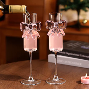Giá Trị Cao Dễ Thương Rượu Vang Trắng Thủy Tinh Nước Pha Lê Cốc Cocktail Ly Hơi Say Bướm Champagne Ly LORS