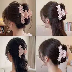 GUTA Hoa Hồng Kẹp Tóc Kẹp Tóc Nữ Kẹp Tóc Cảm Thấy Lưng Đầu Lớn Tóc Nhiều Hình Kẹp Tóc GUTA