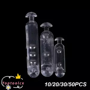 TOPTOOLCX 10 / 20 / 30 / 40 / 50 Chiếc Lục Lạc Câu Cá Chèn Ống S M L PE Ống Thu Hút Dây Buộc Cá Thanh Âm Thanh