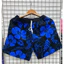 Quần short đi biển thời trang unisex in họa tiết dâm bụt 3D, quần short kỳ nghỉ dáng rộng nhanh khô