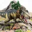 Mô phỏng nhận thức cho trẻ em Động vật ngồi xổm rắn Mô hình khủng long Tyrannosaurus Quái vật khổng lồ Đồ trang trí đồ chơi khủng long rồng Chiều cao 7.