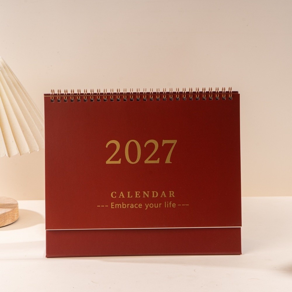 SAIA 2027 Lịch để bàn, Lịch để bàn di động đứng, Ghi nhớ có thể ghi lại Trang trí bàn kế hoạch học thuật có thể gập lại