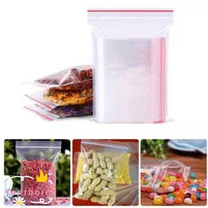 TOPTOOLCX 100 Cái / gói Túi Zip Trang Sức Có Thể Đóng Lại Bao Bì Bảo Quản Poly