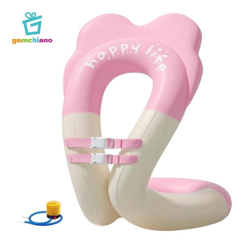 Gamchiano Bơm Hơi Trẻ Em Phao Khóa PVC Phao Bơi Dây Trước Nước Cho Trẻ Em, Bơi lội