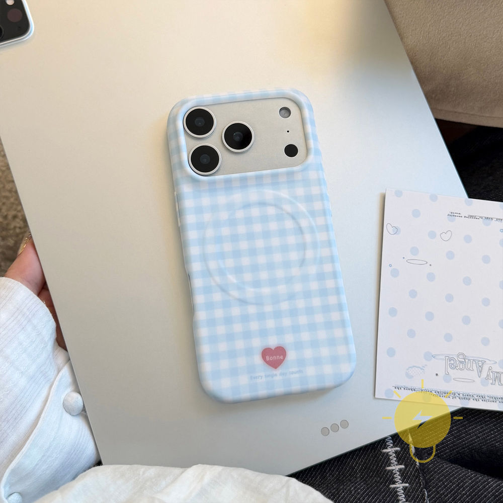 Phone Case For iPhone 17 Pro Max 16 15 14 13 TPU Magnetic Soft Aesthetic Korean Cute