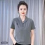 Thêu mùa hè mới thời trang giản dị áo thun giảm béo tay áo thun nữ