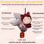 Vui Nhộn Red Angel Butt Bear Crayon Xiaoxin treo xe，Mặt dây chuyền​，Niche trang trí，mặt dây chuyền ô tô，Quà tặng bạn bè