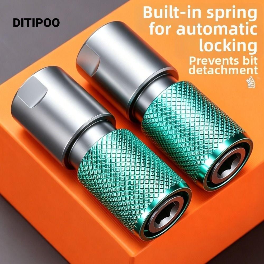 Bộ chuyển đổi đầu khoan DITIPOO, Bộ chuyển đổi máy mài góc chuôi lục giác khóa nhanh, Bộ chuyển đổi chuôi lục giác chống ăn mòn Thay nhanh chóng Bộ chuôi lục giác chống trượt