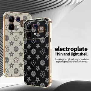 Ốp Lưng Cho Infinix Note 60 Pro X6878 X6879 Thời Trang Cổ Điển Thời Trang Da Mạ Điện Cạnh Chống Rơi Vỏ Điện Thoại