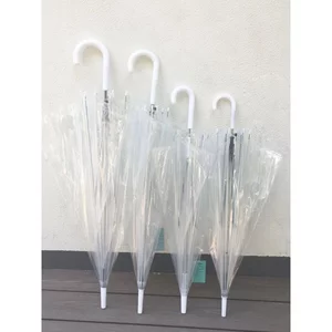 🔥ins style deco chụp ảnh dù che nắng che mưa Trong Suốt Trong Suốt Ô Influencer Nữ Nhỏ Tươi Dài Tay Ô Dày Trong Suốt Ô Quảng Cáo Umbr